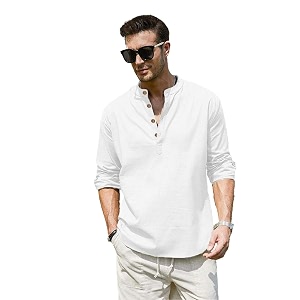 Vida Loca Men Full Sleeve Solid Cotton