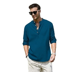 Vida Loca Men Full Sleeve Solid Cotton