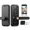 Video Smart Lock with Handle and Doorbell, Keyless Entry Latch Bolt