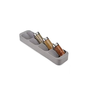 five grid cutlery organizer expandable kitchen drawer and utensil holder adjustable large kitchen tool 345 x 525 x 5 cmplasticwhite