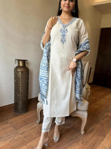 Vidusha Women Kurti Pant Dupatta Set