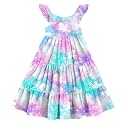Vieille Toddler Girls Summer Dress Ruffle Casual