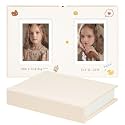 Vienrose Polaroid Photo Album with Writing Space – 2x3 Photo Album for Instax Mini &amp; Polaroid Go, 26 Pockets Wedding Travel Scrapbook, Small Linen Album for Instant Photos, Beige