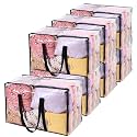 Vieshful 7 Pack 110L Clear Comforters Storage Bags with Zipper