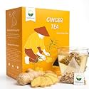 VietGlowie Pure Ginger Root Tea Bags, 40 Pyramid Bags