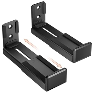 viewlite premium 3 soundbar wall mount stand  bracket universal type 2 nos - dimensions  50 x 40 x 99 mm w x h x d - materiel  steelcolor  black new wall mount