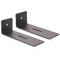 Viewlite Premium 3 Soundbar Wall Mount Stand – Bracket Universal Type 2 No’s - Dimensions : 50 x 40 x 99 mm (W x H x D) - (Materiel : Steel/Color : Black) (Length - 100 mm)