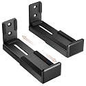 Viewlite Premium 3 Soundbar Wall Mount Stand – Bracket Universal Type 2 No’s - Dimensions : 50 x 40 x 99 mm (W x H x D) - (Materiel : Steel/Color : Black) (New Wall Mount)