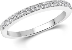 vighnaharta simple lining stone alloy cubic zirconia gold plated ring