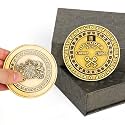 VIGIamy Fidget Toys Adults Brain Teaser Puzzles Fidget Spinners Metal Anxiety Stress Relief Toy Mind Puzzles Escape Room Game ADHD Autism Fidget Birthday Gift Gadget for Men Office Desk Toy (Brass)