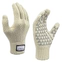 ViGrace Winter Warm Touchscreen Gloves for Men and Women Touch Screen Fleece Lined Knit Anti-Slip Wool Glove