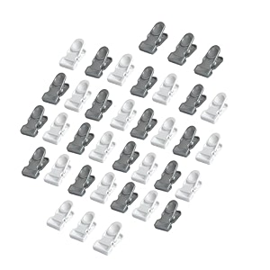 cloth clips pack of 36 heavy duty premium multipurpose clothes clip for indoor and outdoor strong and durable clips for clothes anti rust peg clothes drying pegs hanger - whitesilver