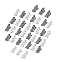 Cloth Clips (Pack of 36) Heavy Duty Premium Multipurpose Clothes Clip for Indoor and Outdoor, Strong and Durable, Clips for Clothes, Anti Rust Peg, Clothes Drying Pegs Hanger - White/Silver