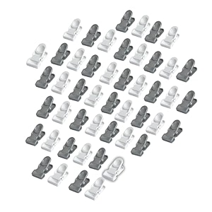cloth clips pack of 48 heavy duty premium multipurpose clothes clip for indoor and outdoor strong and durable clips for clothes anti rust peg clothes drying pegs hanger - whitesilver