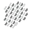 Cloth Clips (Pack of 48) Heavy Duty Premium Multipurpose Clothes Clip for Indoor and Outdoor, Strong and Durable, Clips for Clothes, Anti Rust Peg, Clothes Drying Pegs Hanger - White/Silver