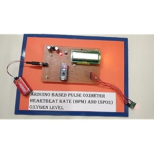 heart beat bpm rate and oxygen spo2 level- school college electronics project