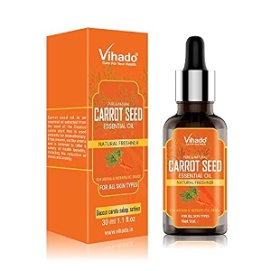 vihadocare for your health carrot seed essential oil - 100 pure natural amp undiluted for skin care amp hair 30ml