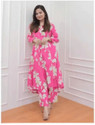 VIHARINI Women Kurta Palazzo Set