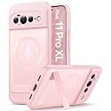 Vihibii for Google Pixel 11 Pro XL Case with Stand, Magnetic, Chalk Pink