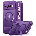 Vihibii for Google Pixel 11 Pro XL Case with Stand, Magnetic, Dark Purple