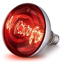 VIHOSE 1 Pack Heat Lamp Bulbs 250 Watt, R40 E26, Red