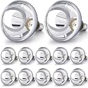VIHOSE 12 Pack Heat Lamp Bulbs 150 Watt, R40 E26, Silver
