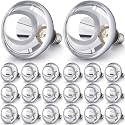 VIHOSE 20 Pack Heat Lamp Bulbs 250 Watt, R40 E26, Silver