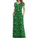 VIISHOW Women's Short Sleeve Loose Plain Maxi Dresses Casual Long Dresses with Pockets