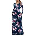 VIISHOW Women's Short Sleeve Loose Plain Maxi Dresses Casual Long Dresses with Pockets