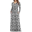 VIISHOW Women's Short Sleeve Loose Plain Maxi Dresses Casual Long Dresses with Pockets