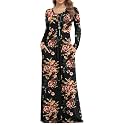 VIISHOW Women's Short Sleeve Loose Plain Maxi Dresses Casual Long Dresses with Pockets