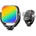 VIJIM VL66 LED Video Light 360° Rotable, Portable Mini Rechargeable Camera Photo Light, Dimmable CRI95+ 3200K-6500K Bi-Color Fill Light for GoPro 8 7 6 5 Vlogging