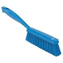 Vikan 45893 Bench Cleaning Brush, Polypropylene/Polyester Medium Bristle Dustpan Brush &amp; Sweeper, 14 Inch, Blue
