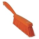 Vikan 45897 Bench Cleaning Brush, Polypropylene/Polyester Medium Bristle Dustpan Brush &amp; Sweeper, 14 Inch, Orange