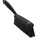 Remco 1 19/32 in W Bench Brush, Medium, 6 1/2 in L Handle, 6 1/2 in L Brush, Black, Plastic 45899-1 Each