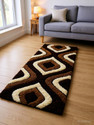 VIKCLIQUE Microfiber Floor Mat Brown Extra Large