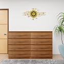 VIKI Dresser with 8 Drawers, Chest of 8 Drawers,Clothes Storage, Organizer Unit for Bedroom, Hallway, Entryway,Easy Pull Drawers, Width 160cms, Brussel Walnut Colour | 1 Year Warranty | Free Assembly