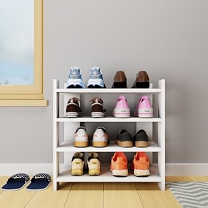 viki open shoe rack shoe storage for hallway organizer unit for entryway width 60cms frosty white colour 1 year warranty