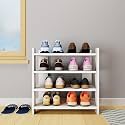 VIKI Open Shoe Rack, Shoe Storage for Hallway, Organizer Unit for Entryway, Width 60cms, Frosty White Colour, 1 Year Warranty