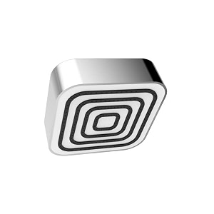 viking abs shower square pulse with thread size 15mm 12 length 100mm 4 width 100mm 4 with polished cp
