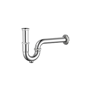viking brass p trap  thread 32mm 1-1434 inner  length 225mm 9  polished cp  easy cleaning  ideal for washbasins