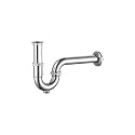 Viking Brass P Trap -Thread 32mm - Inner - Length 225mm -with Polished CP - Easy cleaning,bathroom fixtures, kitchen plumbing