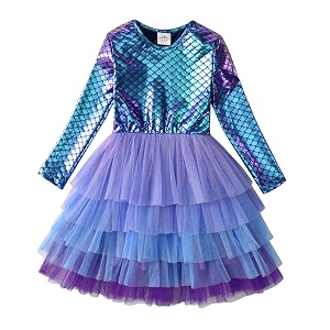 VIKITA Girls Dresses Summer Sleeveless Party Frock