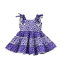 VIKITA Girls Dresses Summer Sleeveless Party Frock