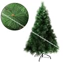 VikriDA 6.5 Feet Artificial Pine Green Christmas Tree | Xmas Tree with Sturdy Metal Stand for Home &amp; Office Decoration
