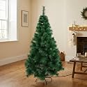 VikriDA 7.5 Feet Artificial Pine Green Christmas Tree | Xmas Tree with Sturdy Metal Stand for Home &amp; Office Decoration