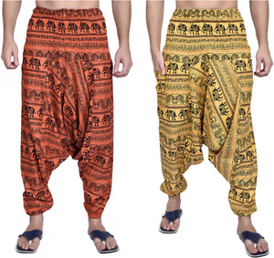 Viku Printed Cotton Men Harem Pants