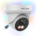 VIKYLIN 5MP Full Color PoE IP Turret Camera Outdoor with Smart Dual Light