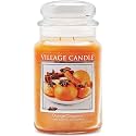 Village Candle Orange Cinnamon Large Glass Apothecary Jar Scented Candle, 21.25 oz, 21 Ounce (Pack of 6)