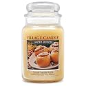 Village Candle Spiced Vanilla Apple, Large Glass Apothecary Jar Scented Candle, Ivory, 21.25 oz. (Pack of 6)